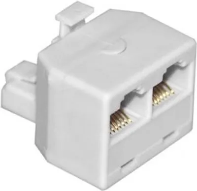 Produktbild von GOOBAY ISDN T-Adapter, 2x RJ45 Buchse, weiß