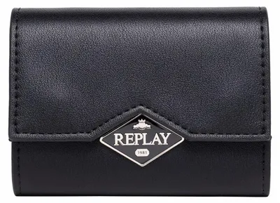 Image de REPLAY porte-monnaie Wallet Black noir