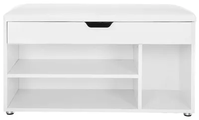 Produktbild von Schuhbank mit Stauraumsitz OSKAR LHS30W weiß