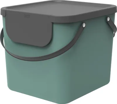 Produktbild von Rotho Mülltrennungssystem Albula 40 L misteltoe green Recyclingbehälter
