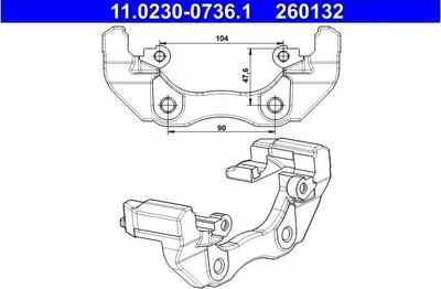 Zdjęcie produktu dla Mocowanie Zacisku Hamulcowego Ford Przód C-Max/Focus 1,4-1,8 03-11 Lewy/Prawy