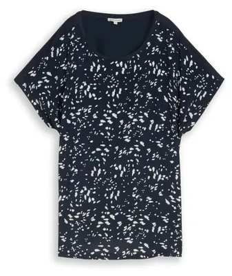 Produktbild von Plus Size - T-Shirt im Material-Mix