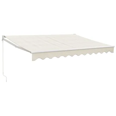 Immagine prodotto di vidaXL Tenda da sole retrattile Crema 3,5x2,5 m Tessuto e alluminio
