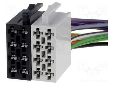 Productafbeelding van 1x Kabel, ISO-connector met 2 pinnen: 16 (8 8). ISO-connectoren en -aansluitingen