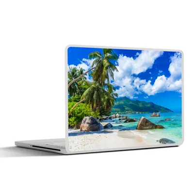 Produktbild von MuchoWow® Laptop Aufkleber Sticker Cover Strand - Meer - Tropisch 40x30 cm - Laptop Dekoration - Selbstklebend