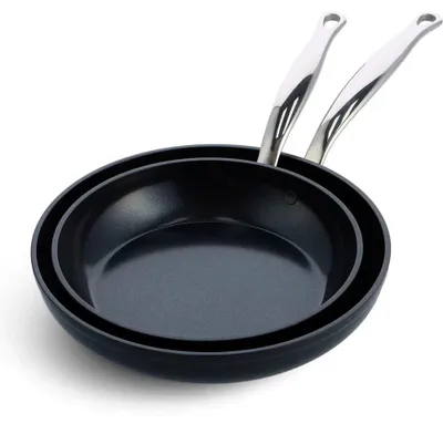 Zdjęcie produktu dla GreenPan Barcelona Pro, Okrągły, Patelnia uniwersalna, Czarny, Ceramika, 220 °C, Aluminium