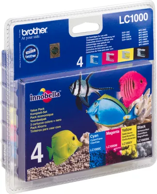 Produktbild von Brother Tintenpatronen LC-1000 Multipack (je 1x BK/M/C/Y)
