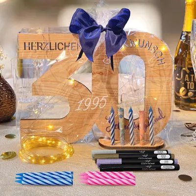 Immagine prodotto di Regalo originale per il 30° compleanno e decorazioni per feste - 6 candeline