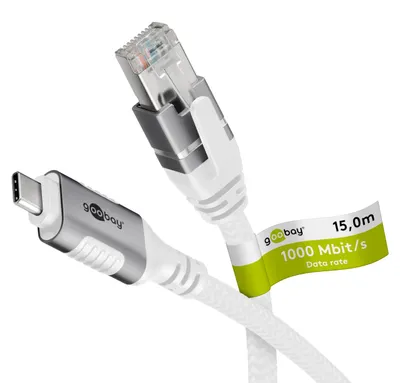 Produktbild von Ethernet-Kabel USB-C 3.1 auf RJ45, 15 m
