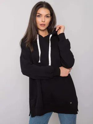 Immagine prodotto di Felpa lunga Basic Feel Good da donna Einwen nero S/M