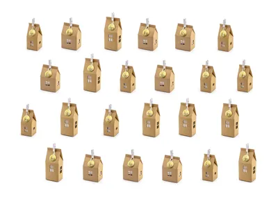 Produktbild von Häuschen Adventskalender, 24 teilig