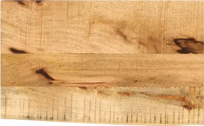 Produktbild von Tischplatte 50x40x2,5 cm Baumkante Massivholz Raues Mangoholz