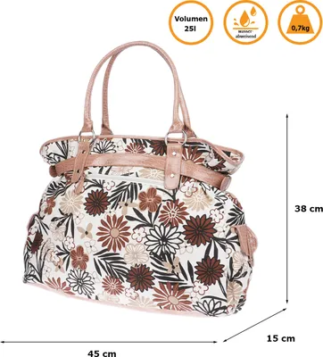 Produktbild von Große Damen Tasche XXL Schultertasche Umhängetasche Crossover Bag Leder Optik Handtasche  Braun