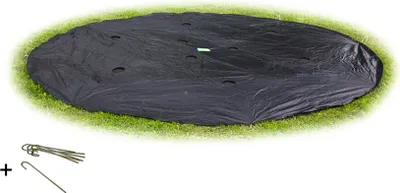 Obrázek produktu pro EXIT Kryt na trampolínu s průměrem 305 cm, ochranný obal na trampolínu, odolný proti povětrnostním vlivům, kulatý, plachta