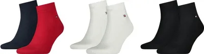 Produktbild von Tommy Hilfiger Quarter (2-pack), heren hoge enkelsokken, zwart