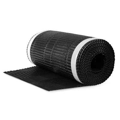 Obrázek produktu pro DQ-PP FIRSTBAND | délka 5 m | dRoll | šířka 300 mm | černá RAL 9005 | plisovaný hliník | samolepicí | hřebenová páska pro hřeben střechy | hřebenová páska pro hřeben střechy