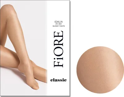 Productafbeelding van Glanzende satijnpanty Idalia Fiore, kleur: 3 Light Natural