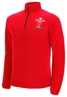 Produktbild von M|Wales WRU macron Rugby XV Herren Fleece Sweatshirt 58140005