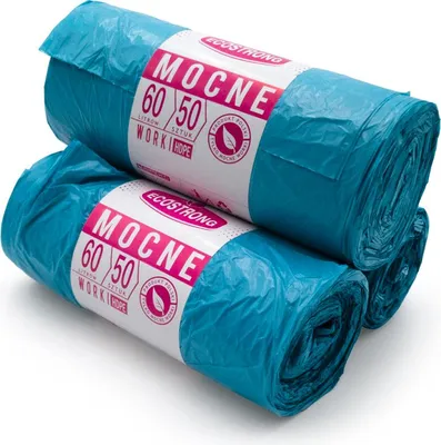 Obrázok produktu pre HDPE vrecia na odpad SIPEKO 60L 50ks. BLUE