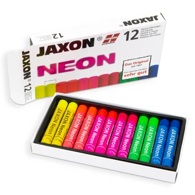 Produktbild von Pastell-Ölkreide Neon JAXON 47408 12er-Etui