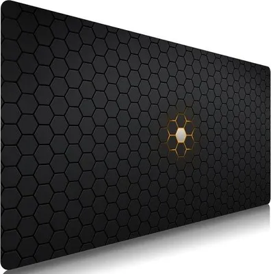Productafbeelding van Famanu Gaming-muismat, 800 x 400 mm - waterafstotend - verbetert precisie en snelheid - zeshoekig ontwerp