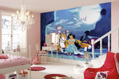 Produktbild von Disney Fototapete von Komar "Waiting for Aladdin" - Größe 368 x 254 cm, 8 Teile