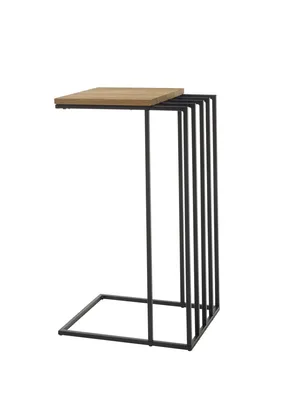 Produktbild von Beistelltisch Juba | 40x35 | Eiche massiv / schwarz