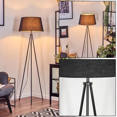 Produktbild von Schiavonea Stehlampe aus Metall/Stoff in Schwarz/Weiß