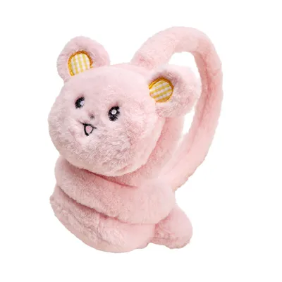 Produktbild von Winter Ohrenschützer Kinder warme Ohrenschützer Mädchen Ohrenschützer weicher Plüsch Outdoor Plüsch verstellbare Ohrenschützer,Rosa