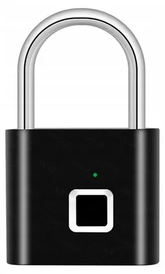 Obrázok produktu pre Verk 11534 Elektronický visiaci zámok s odtlačkom prsta, USB, čierny