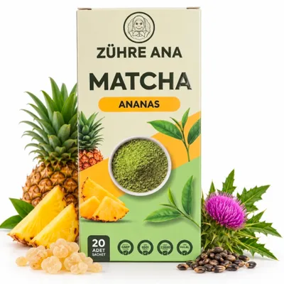 Produktbild von Bromelain Tee mit Grüntee, Matcha & Kräutern – 20 Teebeutel à 10 g – Zühre Ana