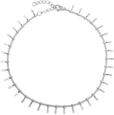 Produktbild von styleBREAKER Damen Fußkettchen mit fein verzierten Anhängern, Gliederkette, Karabiner Verschluss, Kette, Schmuck 05080011