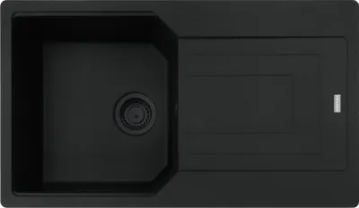 Produktbild von Franke Maris UBG 211-86 Einbauspüle Black Fragranit für Unterschränke ab 50 cm, Drehknopf - inkl.
