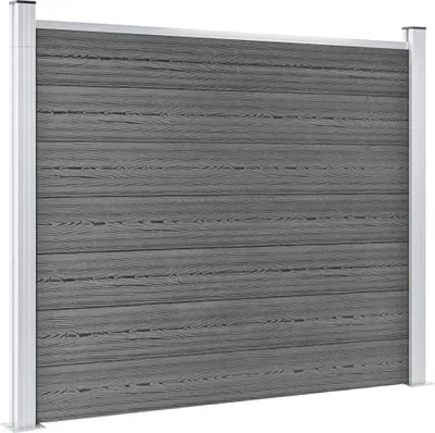 Produktbild von vidaXL Zaunelement WPC 180x146 cm Grau