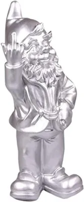 Produktbild von Gartendekoration: Zwergfiguren, 15 x 12 x 32 cm - aus Polyresin - frostbeständig - originelles Geschenk