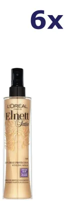 Produktbild von L’Oréal Paris 3600522281122, Unisex, Alle Haare, Blond, Sprödes Haar, Brünettes Haar, Gefärbtes Haar, fettiger Ansatz, trockene..., 170 ml, Farbschutz, Befestigung, Feuchtigkeitsspendend, Glättend, Volumengebend, 230 °C, 6 Stück(e)