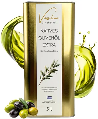 Produktbild von Vassilina | Griechisches Natives Olivenöl Extra 5 L – Koroneiki, Kaltextraktion