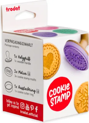 Zdjęcie produktu dla trodat 204905 zestaw stempli tuszujących trodat "Cookie Stamp", 5 sztuk