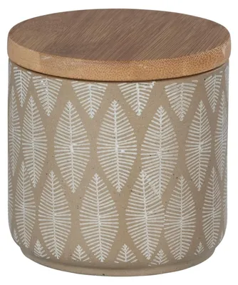 Productafbeelding van Omgoods - Cosmetische Box van Hoogwaardige Keramiek met Bamboo Deksel