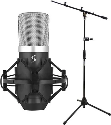 Obrázok produktu pre Kondenzátorový mikrofón Stagg USB s mikrofónovým stojanom