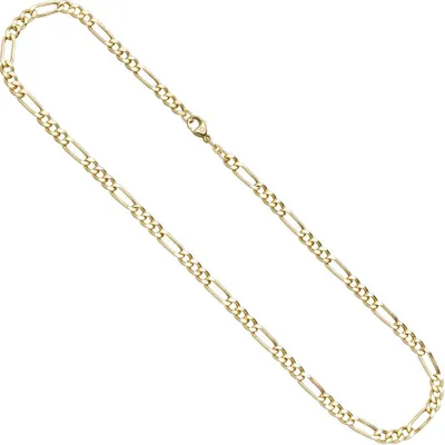 Produktbild von Figarokette Kette Collier Halsschmuck aus 333 Gold Gelbgold 42cm Damen