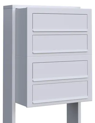 Produktbild von Briefkastenanlage Cube for Four in Weiß