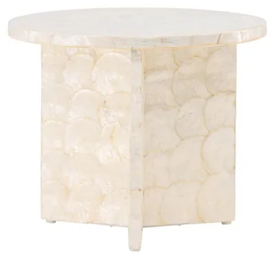 Image de Smögen table d’appoint Ø40 cm beige.
