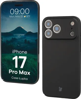 Produktbild von Handyhülle für iPhone 17 Pro Max, Bizon Case Lupka, Schwarz