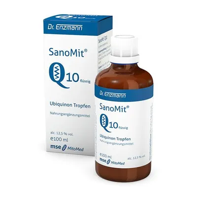 Produktbild von Dr. Enzmann SanoMit Q10 flüssig 100 ml - Ubichinon MSE - Coenzym Q10 Tropfen