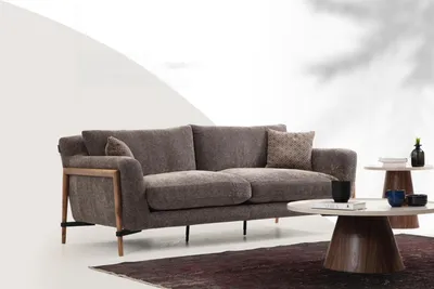 Obrázek produktu pro Dvoumístná pohovka 2místné látkové pohovky moderní design obývací pokoj šedá
