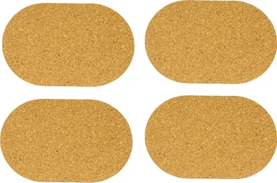 Immagine prodotto di ZELLER PRESENT Tovaglietta in sughero ovale 42x30cm cm naturale 4 pezzi