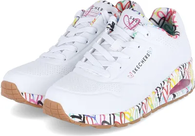 Produktbild von Skechers 155506 Uno Loving Love - Damen Schuhe Sneaker - WHT-Weiß, Größe:41 EU