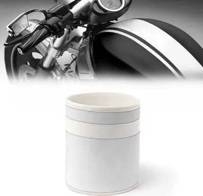Image de Stripes bande adhésive pour Moto 2 fils Blanc 120 mm x 2 mt