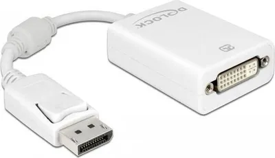 Productafbeelding van DeLOCK 61765 DeLOCK DisplayPort 1.2/DVI Adapter 0,12 m weiß